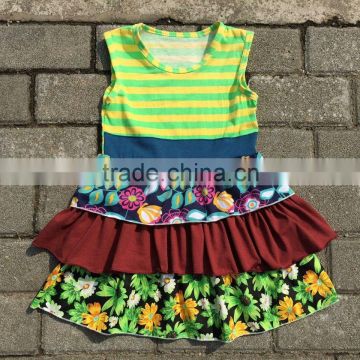 children frocks designs sleeveless cheap ruffle dress 12 year girl without dress