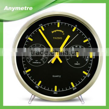 Hot Sale Multi-Function Wall Clock with Thermometer & Hygrometer Display