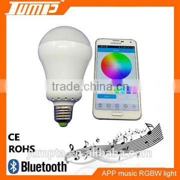 E27 LED bulb bluetooth smart music speaker light
