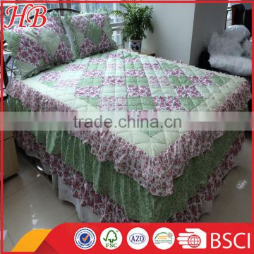 2016 Fashion Design 100% polyester High Quality service Strict Inspection Different Style colorful patchwork quilt