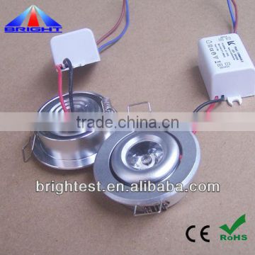 Adjustable 1W Mini LED Downlight, CE RoHS certificated