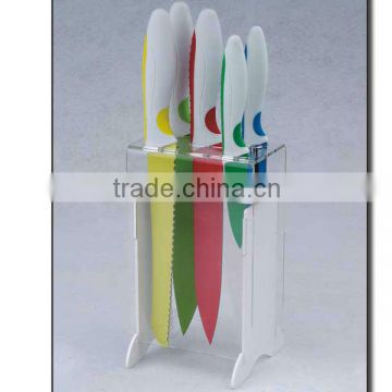 Stainless Steel Kitchen Knife set with non stick coating for new handle