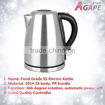 1500W 1.8L Electric Stainless Steel Water Kettle Food Grade Rapid Heating Kettle AEK-832
