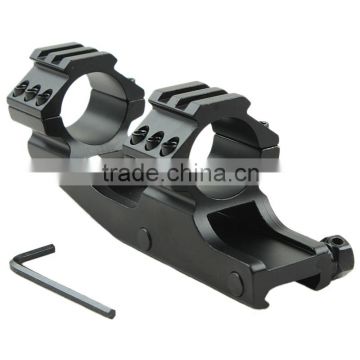 Funpowerland Hot Sell High Quality black color 25.4mm Dual Ring Cantilever Heavy Duty Scope Mount Picatinny/Weaver Rail
