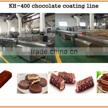 CE approved chocolate coating machine/chocolate enrobing machine