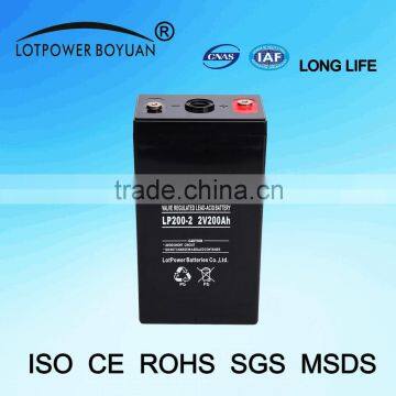 Factory Price 2v 200ah Deep Cycle Battery For Solar System