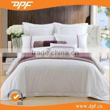 cream-color woven hotel bedding set for hotel