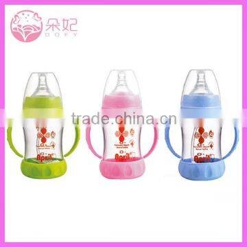 clear borosilicate glass bottle for baby