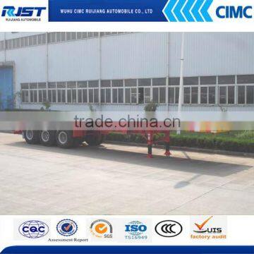 CIMC best selling 40 ft 3 axles flat bed semi trailer for container transportation