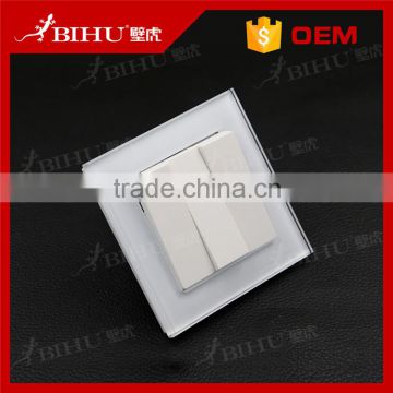 China Manufacturer Wholesale crystal glass LED light wall switch for home