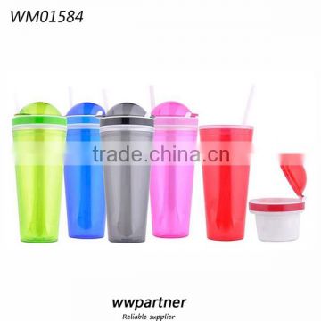 Domed Lid Snack and drink cup