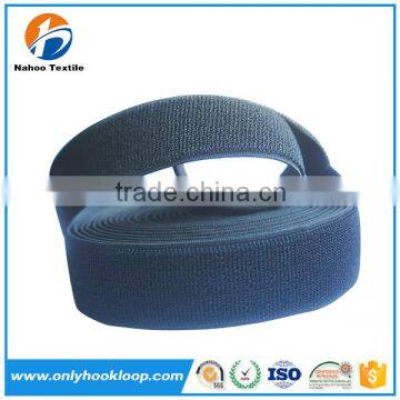 Polyester flexible hook and loop tape, colorful elastic hook and loop tape