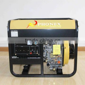 China PHONEX Air Cooled Four Stroke Power Master Generators Diesel 5kVA