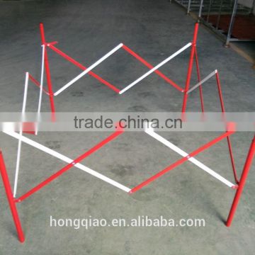Folding Square Metal Traffic Barrier retractable Manhole Barrier expandable Road Safety Barrier