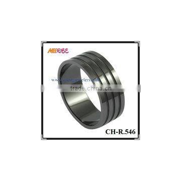 8mm high quality black notch ceramic finger ring