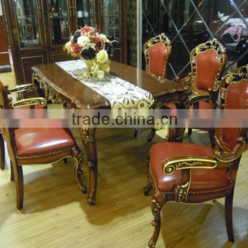 Luxury Dinning Table / Classical Red Hotel Table