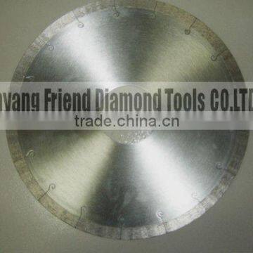 stable and safety fish hook segment saw blade for ceremics 250mm