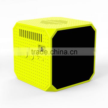 Multi function 1000:1 Contrast Ratio Magic cube 50 lumens mini pocket led projector