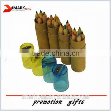 6pcs /lot mini colored Wood Pencil for Office supply