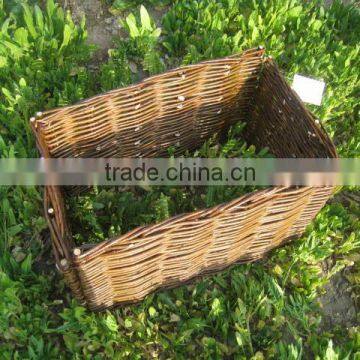 Garden willow planter/wood planter