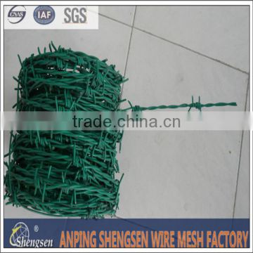 The Highway Protecting PVC Coated Barbed Wire fence