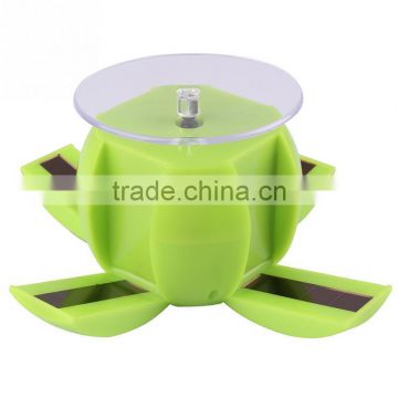 Solar Powered Jewelry Phone Watch Rotating Display Stand Turn Table Apple-shaped
