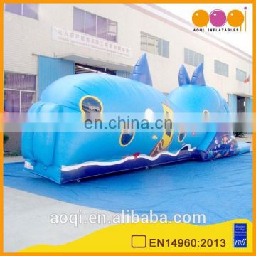 AOQI products durable PVC interesting whale inflated tunnel for kids
