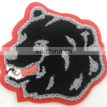 custom polyester embroidery towel chenille patches