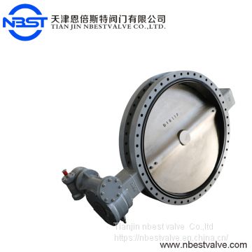 Thermo Technical U Flange Type Butterfly Valve Worm Gear Operated