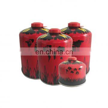 Hebei butane gas canister 450g and screw valve butane gas cartridge 450g