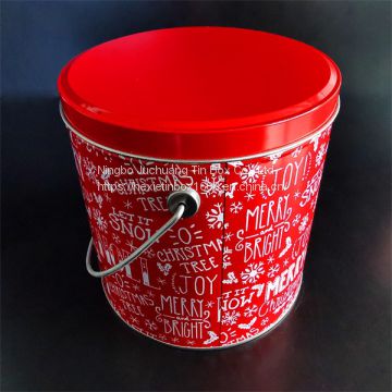 With Customized Color  Tiny Tin Buckets 0.2mm Thickness Tin Pail