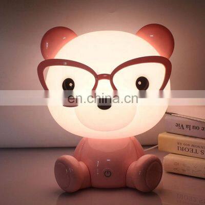 Small size BB bear night light eye protection children bedside lamp