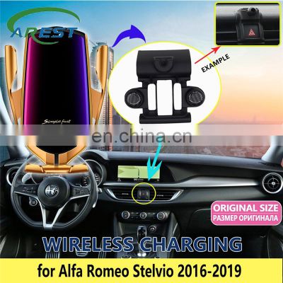 Car Mobile Phone Holder for Alfa Romeo Stelvio 2016 2017 2018 2019 Telephone Stand Bracket Vent Accessories for iphone HuaWei