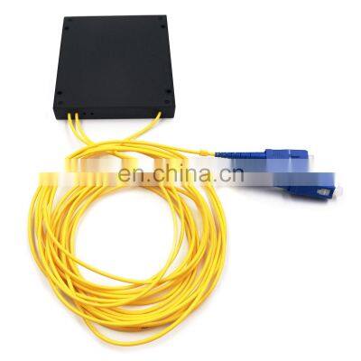 Fiber Optic PLC Splitter SC/UPC Connector Single Mode SM G657A1Mini LGX ABS Box SC UPC PLC Splitter