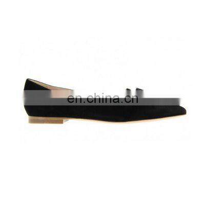 black flat pump high fashion shoes for women in suede / other material in sizes eu 36 37 38 39 40 41 and plus sizes cheap rates