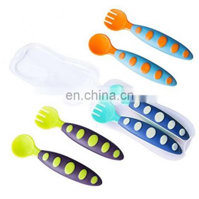 New Fashionable Baby Plastic Spoon and Fork