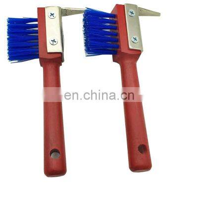 New Metal Equipment Hook Cleaning Tool Long Handle Shoe Wooden Horse Hair Body Brush