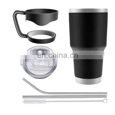 Wholesale Custom Logo 30oz Double Walled Vacuum Insulated Stainless Steel Tumbler with Lid and Straw