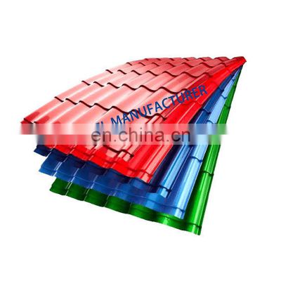 aluminum gi color coated corrugated zinc roofing tiles sheet