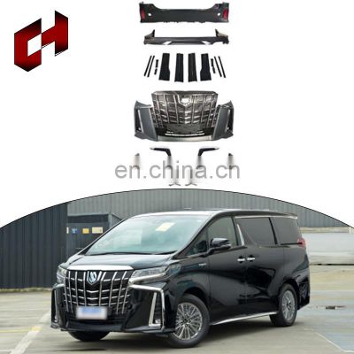 Ch Car Parts Assembly Front Lip Support Splitter Rods Led Headlight Facelift Bodykit For Toyota Alphard 2018-2020