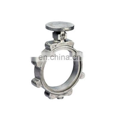 Pneumatic Flange Tri Clamp Wafer Sanitary Price Butterfly Valve Body