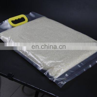 Customized and printable new plastic vacuum rice packaging bag