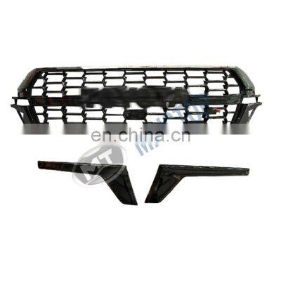 MAICTOP car auto parts exterior front grille for land cruiser fj200 lc200 restyle grill 2016 black with light