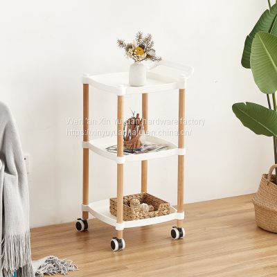 Small family square movable tea table table several beauty industry shelf floor multi-layer movable family cart