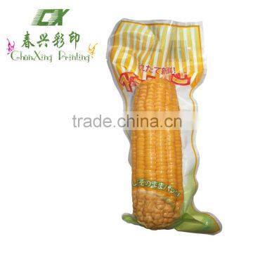 plastic printed vacuum bag for corncob