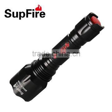 Long range rechargeable led emergency flashlight