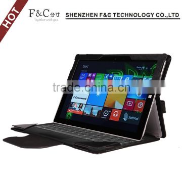 For Microsoft surface pro 4 leather case with keyboard holder cover