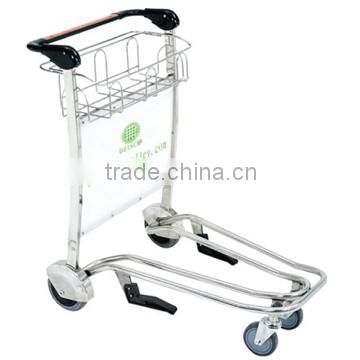 Trade assurance hot sale airport hand trolley cart JS-TAT05, airport luggage trolley cart, lightweight wheeled baggage