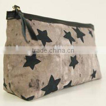 hot sale star canvas cosmetic bagsclutch bags for women