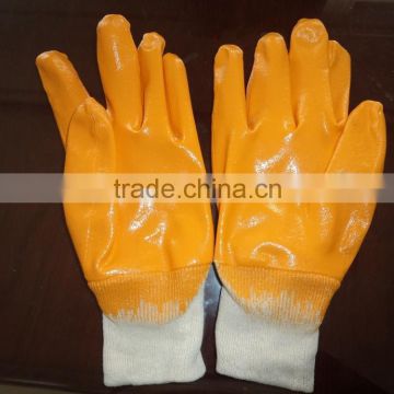 2014 Yellow Nitrile Coated Interlock Gloves
